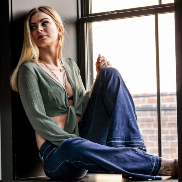 Tops - Green Crop Top